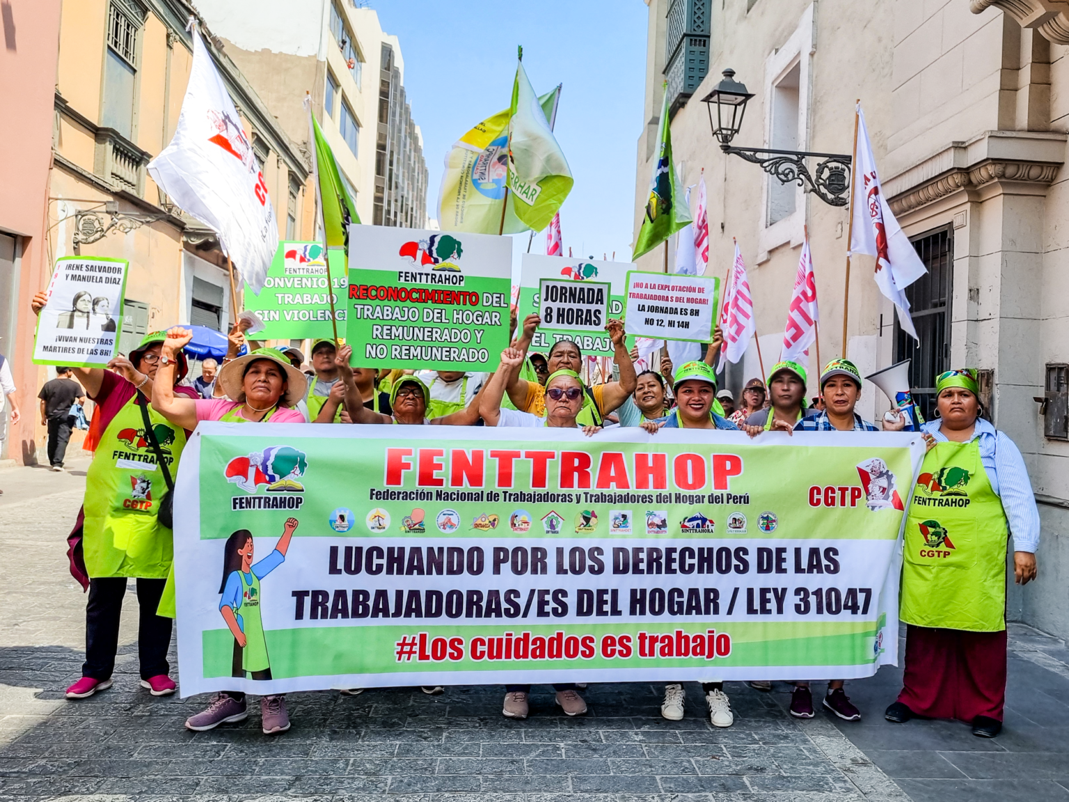 Participación sindical de trabajadoras del hogar